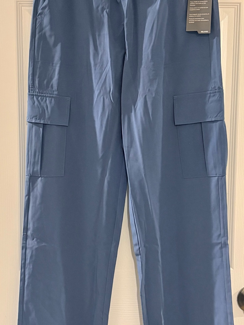 New Balance Kids Relaxed Fit Jogger /Cargo Pants Shoreline Blue Drawstring